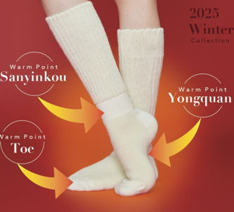 【履くだけで体感温度+3.3度!】 「まるでカイロのような暖かさ」発熱ソックスが11月4日(火)全国デビュー!